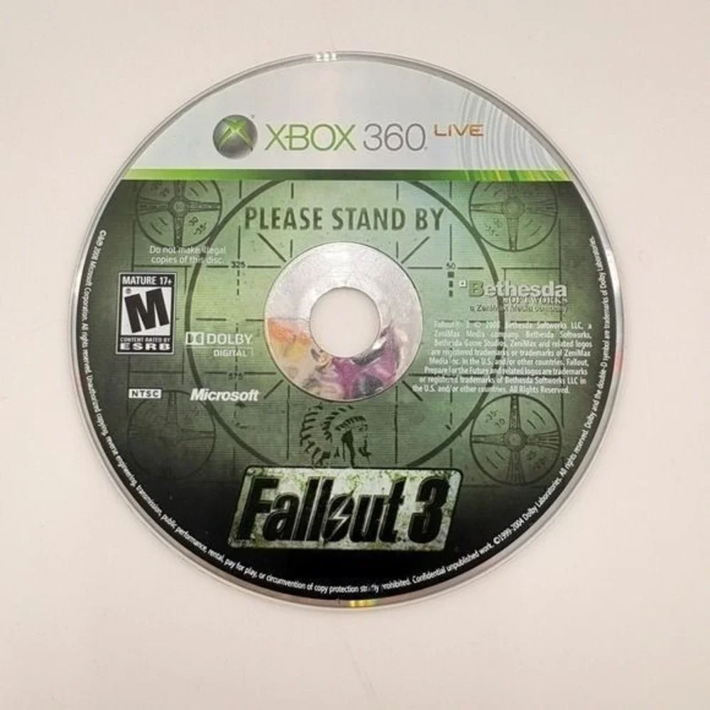Fallout 3 Xbox 360 Tested Disc‎ Only Bethesda RPG Post Apocalyptic Game